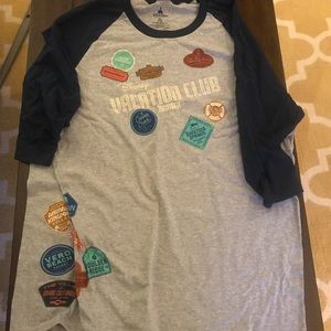 Disney DVC Raglan 3/4 Sleeve T-shirt XL